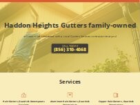 Website Screenshot Haddon Heights Gutters family-owned