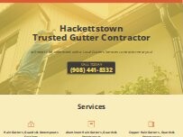 Website Screenshot Hackettstown Trusted Gutter Contractor
