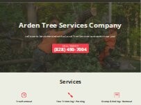 Website Screenshot Arden Tree Services Company