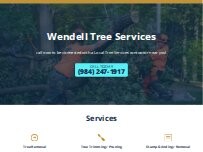 Website Screenshot Wendell Tree Services