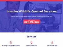 Website Screenshot Lonoke Wildlife Control Services