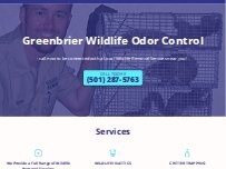 Website Screenshot Greenbrier Wildlife Odor Control