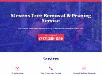 Website Screenshot Stevens Tree Removal & Pruning Service