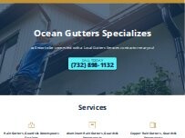 Website Screenshot Ocean  Gutters Specializes