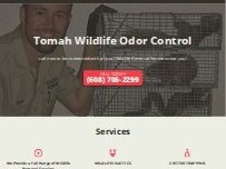 Website Screenshot Tomah Wildlife Odor Control