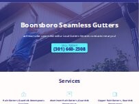Website Screenshot Boonsboro Seamless Gutters