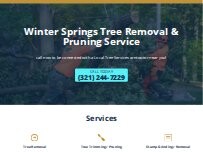 Website Screenshot Winter Springs Tree Removal & Pruning Service