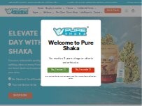 Website Screenshot Pure Shaka Wellness