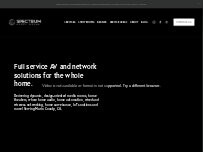 Website Screenshot Spectrum Audio Visual