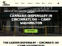 Website Screenshot The Garden Dispensary Camp Washington