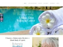 Website Screenshot Aloha Aina Wellness Center