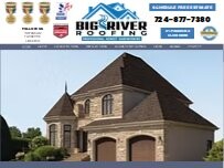 Website Screenshot Big River Roofing - Asphalt Shingle, Metal Roofs, Siding and Gutters