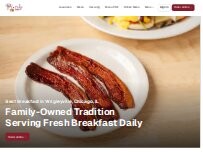 Website Screenshot Pancake Café Wrigleyville | Breakfast, Brunch, & Lunch