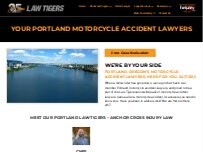 Website Screenshot Law Tigers - Portland Motorcycle Lawyers