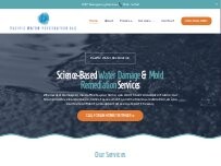 Website Screenshot Pacific Water Restoration LLC
