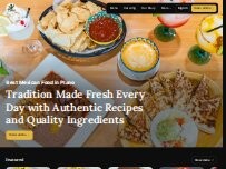 Website Screenshot Plano Tortilla Factory Restaurant & Bar