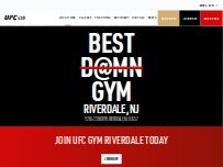 Website Screenshot UFC Gym Riverdale