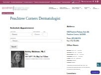 Website Screenshot Goodman Dermatology - Peachtree Corners