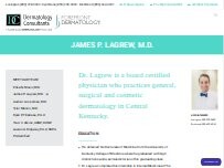 Website Screenshot Dr. James Lagrew