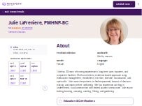 Website Screenshot Julie LaFreniere, PMHNP-BC - Psychiatric Clinician | Mindpath Health