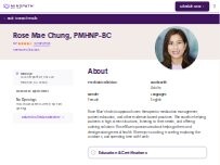 Website Screenshot Rose Mae Chung, PMHNP-BC - Psychiatric Clinician | Mindpath Health