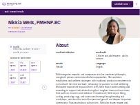 Website Screenshot Nikkia Wells, PMHNP-BC - Psychiatric Clinician | Mindpath Health