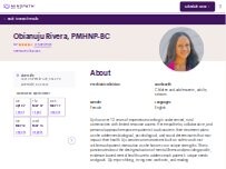 Website Screenshot Obianuju Rivera, PMHNP-BC - Psychiatric Clinician | Mindpath Health