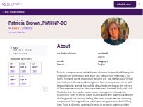 Website Screenshot Patricia Brown, PMHNP-BC - Psychiatric Clinician | Mindpath Health