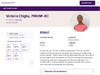 Website Screenshot Victoria Chigbu, PMHNP-BC - Psychiatric Clinician | Mindpath Health