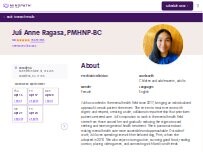 Website Screenshot Juli Anne Ragasa, PMHNP-BC - Psychiatric Clinician | Mindpath Health