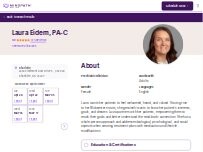 Website Screenshot Laura Eidem, PA-C - Psychiatric Clinician | Mindpath Health