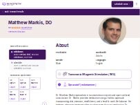 Website Screenshot Matthew Markis, DO - Psychiatrist | Mindpath Health