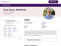 Website Screenshot Ryan Tucker, PMHNP-BC - Psychiatric Clinician | Mindpath Health