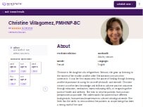 Website Screenshot Christine Villagomez, PMHNP-BC - Psychiatric Clinician | Mindpath Health