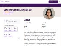 Website Screenshot DoNesha Obaseki, PMHNP-BC - Psychiatric Clinician | Mindpath Health