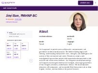 Website Screenshot Jinyi Bae, PMHNP-BC - Psychiatric Clinician | Mindpath Health