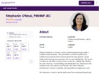 Website Screenshot Stephanie O'Neal, PMHNP-BC - Psychiatric Clinician | Mindpath Health
