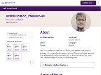 Website Screenshot Beata Pearce, PMHNP-BC - Psychiatric Clinician | Mindpath Health