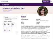 Website Screenshot Cassandra Ottaviano, PA-C - Psychiatric Clinician | Mindpath Health