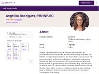 Website Screenshot Angelika Rodriguez, PMHNP-BC - Psychiatric Clinician | Mindpath Health