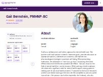 Website Screenshot Gail Bernstein, PMHNP-BC - Psychiatric Clinician | Mindpath Health