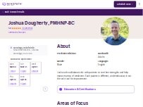 Website Screenshot Joshua Dougherty, PMHNP-BC - Psychiatric Clinician | Mindpath Health