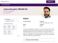 Website Screenshot Joshua Burgett, PMHNP-BC - Psychiatric Clinician | Mindpath Health