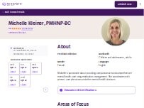 Website Screenshot Michelle Kleiner, PMHNP-BC - Psychiatric Clinician | Mindpath Health