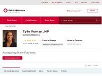 Website Screenshot Tylie Roman NP