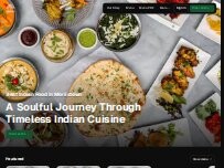 Website Screenshot Chakra Indian Cuisine