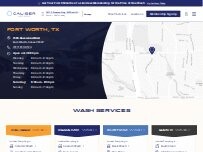 Website Screenshot Caliber Car Wash - Basswood