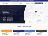 Website Screenshot Caliber Car Wash