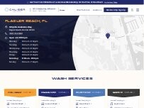 Website Screenshot Caliber Car Wash - Flagler Beach