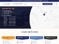 Website Screenshot Caliber Car Wash